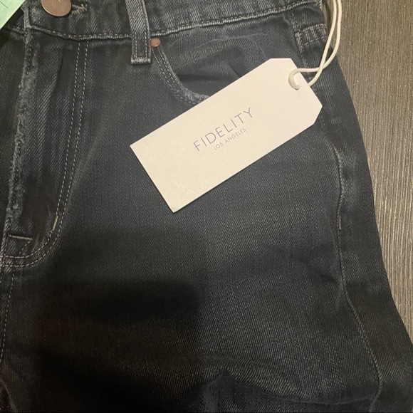 Fidelity Denim Madison Jean in Stiletto Black Vintage NWT - Picture 12 of 13